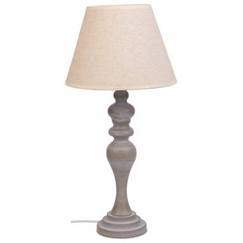 Bureaulamp Alexandra House Living Wit Grijs Metaal Stof 220-240 V 25 x 50 x 25 cm