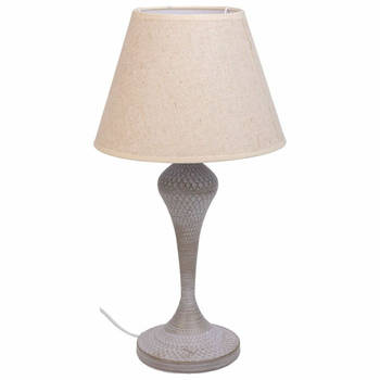 Bureaulamp Alexandra House Living Wit Grijs Metaal Stof 220-240 V 25 x 46 x 25 cm