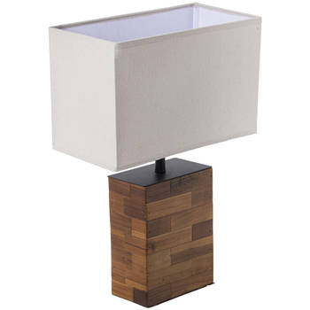 Bureaulamp Alexandra House Living Bruin Hout 60 W 38 x 51 x 18 cm