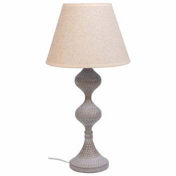 Bureaulamp Alexandra House Living Wit Grijs Metaal Stof 220-240 V 25 x 50 x 25 cm