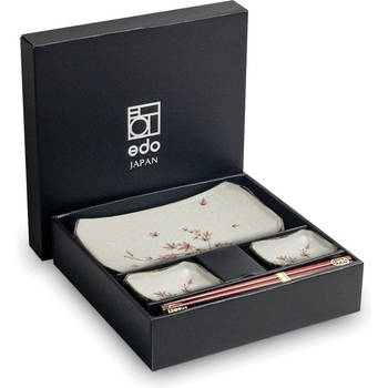 Edo Japan ARCEN Japanse Sushi Servies Set 6-Delig 2 Persoons Maple Leaf