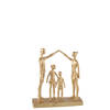 J-line - Familie Spelend Resine Goud - 26.5x9x29.5cm