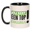 Bellatio Decorations Cadeau koffie/thee mok voor collega - groen - 300 ml - top collega - feest mokken