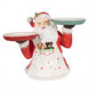 HAES DECO - Kerstdecoratie Beeld Kerstman 44 cm Rood Kunststof