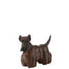 J-line - Scotse Terrier Hond Modern Resine Bruin Small - 39x16.5x29.5cm