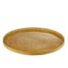 J-line - Plateau Rond Klassiek Ijzer Oker Large - 61x61x3.5cm