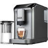 MPM Koffiezetapparaat met Melkopschuimer - Koffiemachine / Espressomachine - 5 Soorten Koffie + Heet Water - 1350W