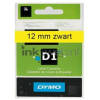 Dymo D1 zwart op geel breedte 12 mm labels