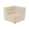 J-line - HoekFauteuil Grid Populierenhout/schuim Beige - 98x98x83cm