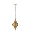 J-line - Hangende Lamp Boor Metaal Goud Small - 32x32x65cm