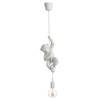 J-line - Lamp Hangend Polyresin Wit - 16.5x12.5x96cm