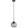 J-line - Lamp Bol Spikkel Glas Grijs Small - 21x21x162cm