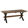 J-line - Eettafel Verouderd Hout Bruin - 180x89x76cm