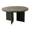 J-line - Tafel Rond Teak Hout Zwart - 150x150x75cm