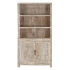 Multifunctionele kast 110x210x45 cm mangohout naturel/wit WOMO-Design