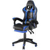 Avalo Gaming Stoel - Gamestoel - Ergonomische Bureaustoel Verstelbaar - Game Stoel - Gaming Chair - Zwart/Blauw