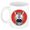 Zebra dieren mok / beker van keramiek 300 ml - Bekers