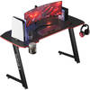 Avalo Gaming Bureau - 140x60x75 CM - Game Desk - Tafel - Zwart