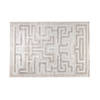 Giga Meubel - Vloerkleed Rechthoek - Beige Stof - 140x200x0,5cm - Labyrintho