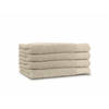 LINNICK Diamond Badstof Handdoek 60x110cm - sand - set van 4