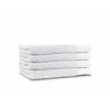 LINNICK Diamond Badstof Handdoek 60x110cm - white - set van 4