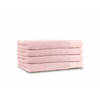 LINNICK Diamond Badstof Handdoek 60x110cm - light pink - set van 4