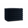 LINNICK Diamond Badstof Handdoek 60x110cm - black - set van 6