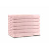 LINNICK Diamond Badstof Handdoek 50x100cm - light pink - set van 10