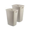 Curver Softex Wasmand met Deksel 56L - 2 stuks - Beige