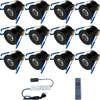 LED Veranda Spot Complete Set - Velvalux - 12 Stuks - 3W - Natuurlijk Wit 4000K - Dimbaar - Waterdicht IP65 - Inbouw -