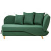 Beliani MERI - Chaise longue-Groen-Linnen