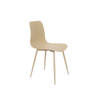 Giga Meubel - Eetkamerstoel Beige - Staal - Zitdiepte 44cm - 49x45x80cm - Leon