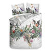 Heckett & Lane dekbedovertrek Maha - Floral Wit - Lits-jumeaux XL 260x200/220 cm