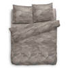 Heckett & Lane Flanel dekbedovertrek Douglas - Taupe - Lits-jumeaux 240x200/220 cm