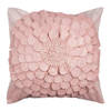 Clayre & Eef Kussenhoes 45x45 cm Roze Polyester Vierkant Bloem Roze