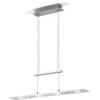 LED Hanglamp - Hangverlichting - Trion Silom - Warm Wit 3000K - 4-lichts - Rechthoek - Mat Nikkel - Metaal