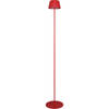 LED Vloerlamp - Trion Uraz - 1.5W - Warm Wit 3000K - Spatwaterdicht IP44 - USB Oplaadbaar - Rond - Rood - Metaal