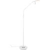 LED Vloerlamp - Trion Amon - 12W - Aanpasbare Kleur - Dimbaar - Rond - Mat Wit - Metaal