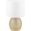 LED Tafellamp - Tafelverlichting - Trion Alev - E14 Fitting - Rond - Amber - Glas