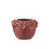 J-line - Bloempot Bloem Keramiek Roze Large - 22.5x22.5x16.5cm