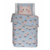 Covers & Co dekbedovertrek Piggy - Blauw - 1-Persoons 140x200/220 cm