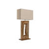 Bureaulamp Home ESPRIT Beige Natuurlijk Mangohout 50 W 220 V 40 x 20 x 75 cm