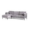 Giga Meubel - Chaise Longue Bank Grijs - 3-Zits Links - 255x157x85cm - Pablo