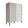 Meubella Dressoir Margareth - Wit - 100 cm - Hoog