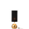 J-line - Lamp Bol Ijzer/fluweel Goud/zwart - 20.5x20.5x58cm