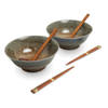 Edo Japan - Ramen bowl set Sunaji 2 pers O/22cm H9cm