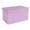 Intirilife opvouwbare kruk 49x30x30 cm in lotus rosa bank stoel met opbergruimte en deksel van stof opbergbox kist