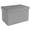 Intirilife opvouwbare bank 49x30x30 cm in grey kruk stoel poef met opbergruimte en bekleding van stof met verdiepingen