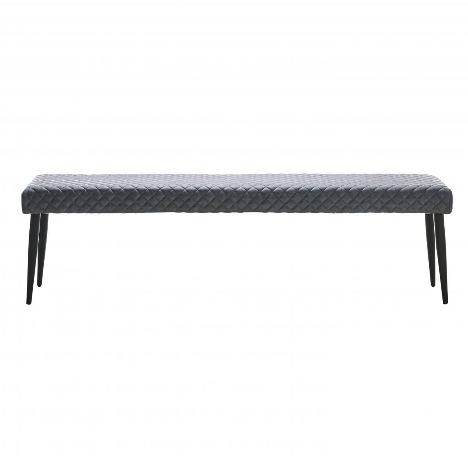 Milly bench PU-leer - grijs