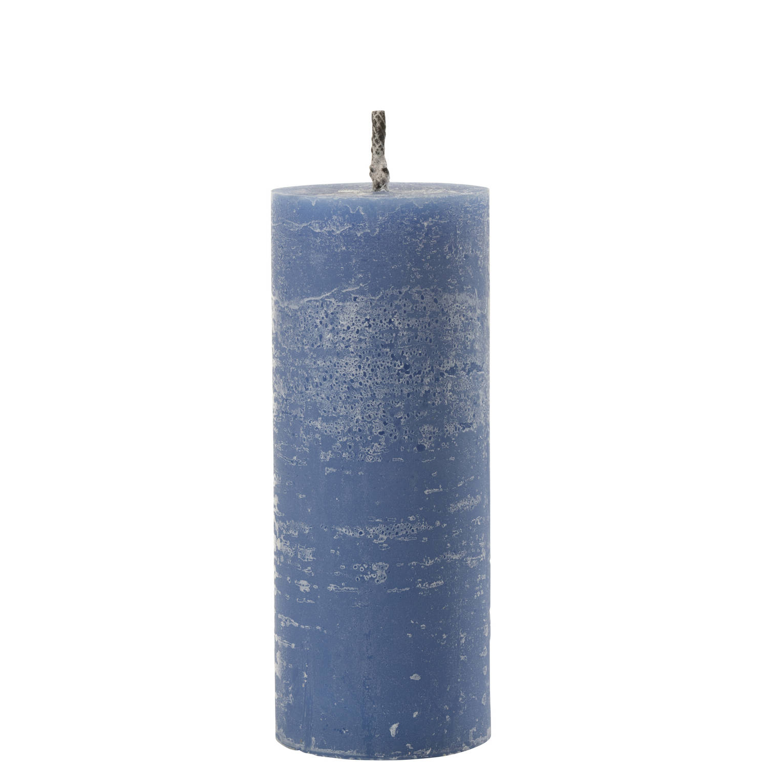 J-line - Buitenkaars Pilaar Paraffine Blauw Large-45uren - 25x10x10cm